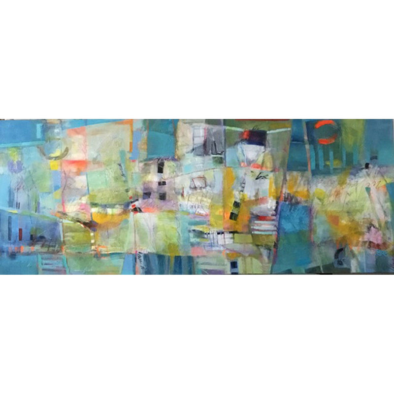 Moving Forward 24" x 60" - Petroff Gallery -  - Rina Gottesman - Moving Forward, 24" x 60"