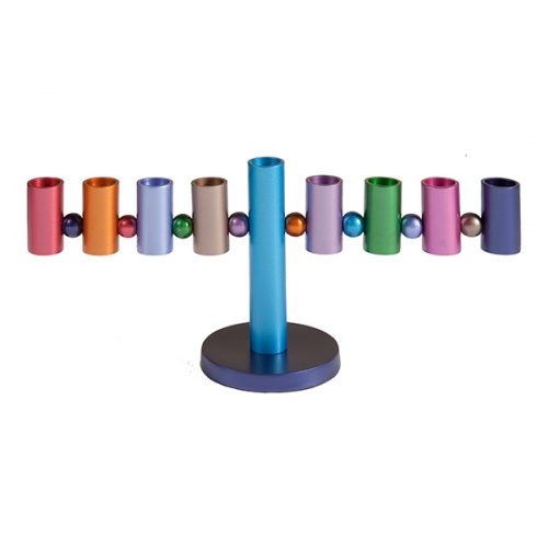 Multicolor Menorah - Petroff Gallery - Judaica