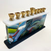 Multicolour Menorah - Petroff Gallery -  - Lesley & Al Kroach - Multicolour menorah