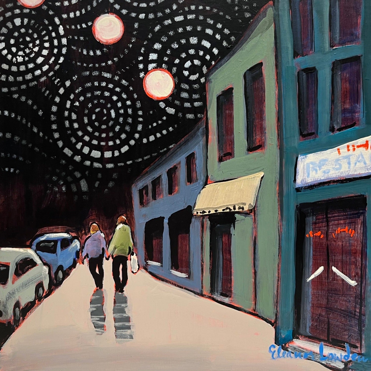 My Heart Goes Boom 12" x 12" - Petroff Gallery -  - Eleonor Lowden - My Heart Goes Boom 12x12 