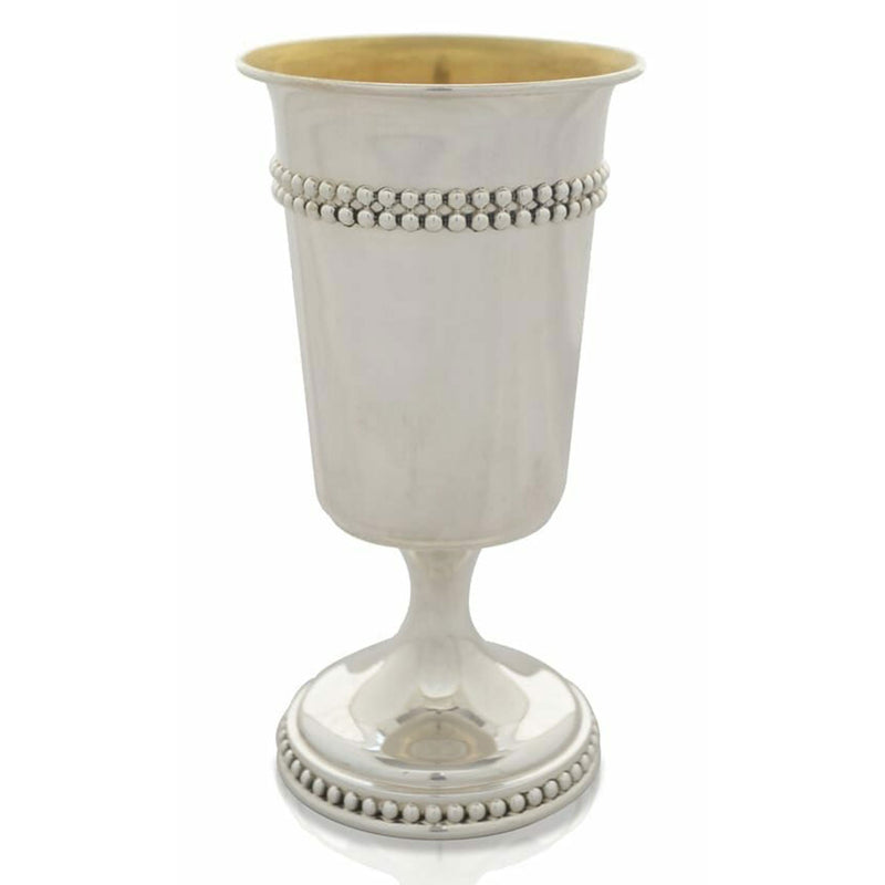 Zevulen Sterling Silver Kiddush Cup - Petroff Gallery - Judaica