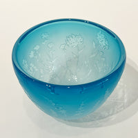 Carol Nesbitt - Small Bowl Copper Blue, 3.25" x 4.25" x 4.25"