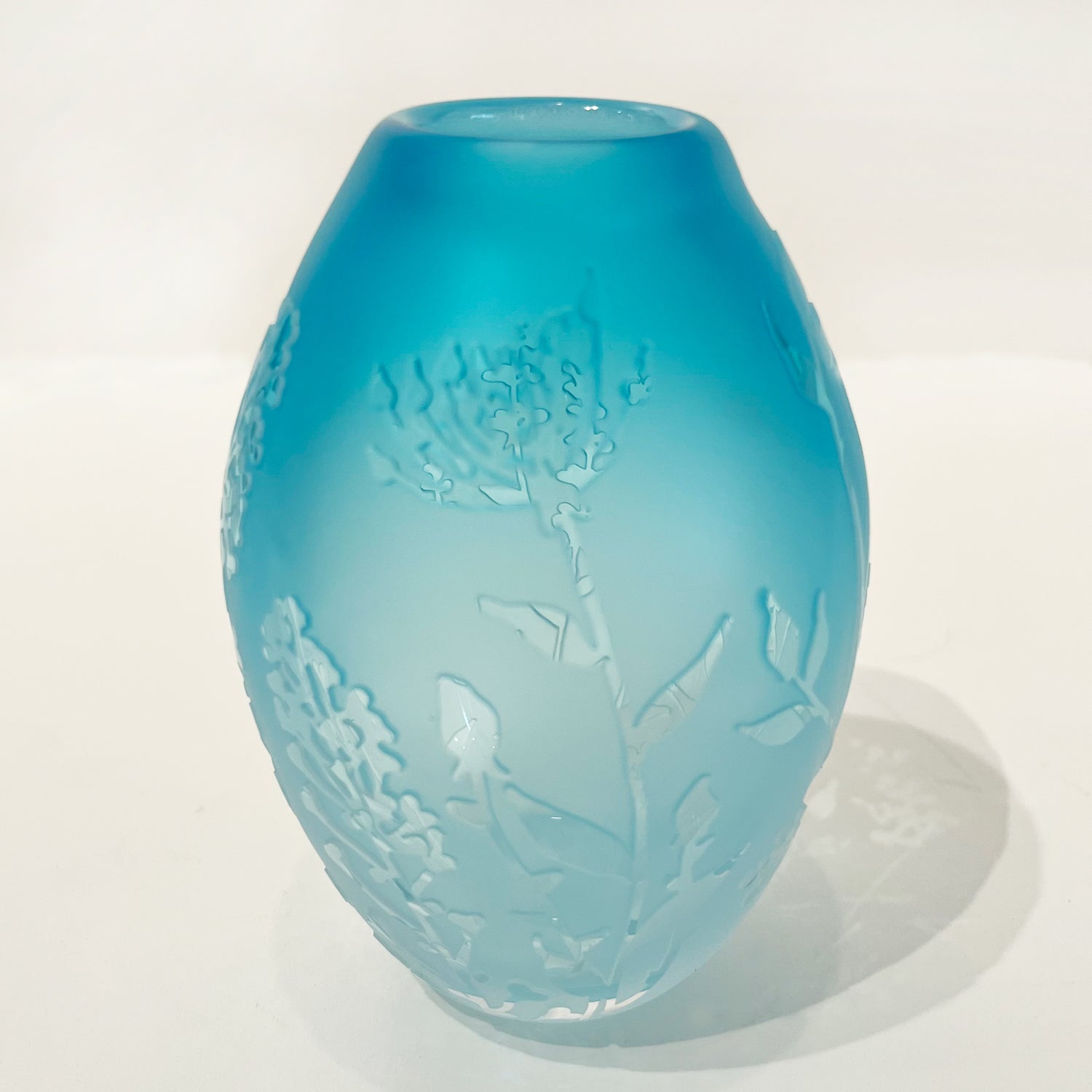 Carol Nesbitt - Bud Vase Copper Blue