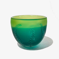 Small Bowl Light and Medium Green - Petroff Gallery - Glass Art