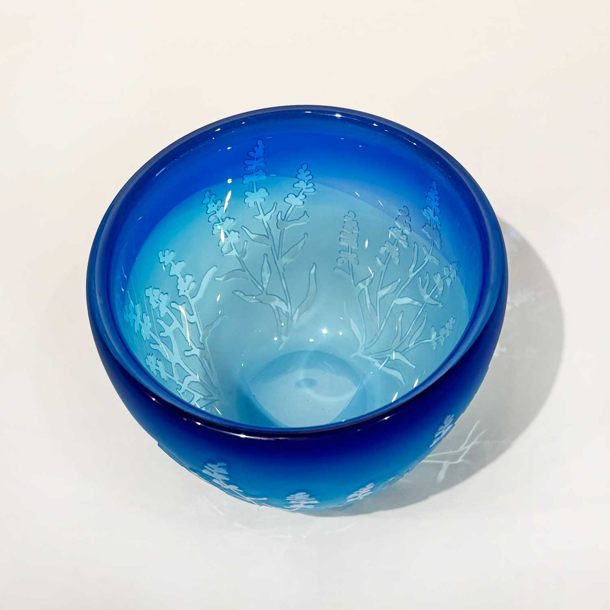 Small Bowl Light and Medium Copper - Petroff Gallery - Glass Art