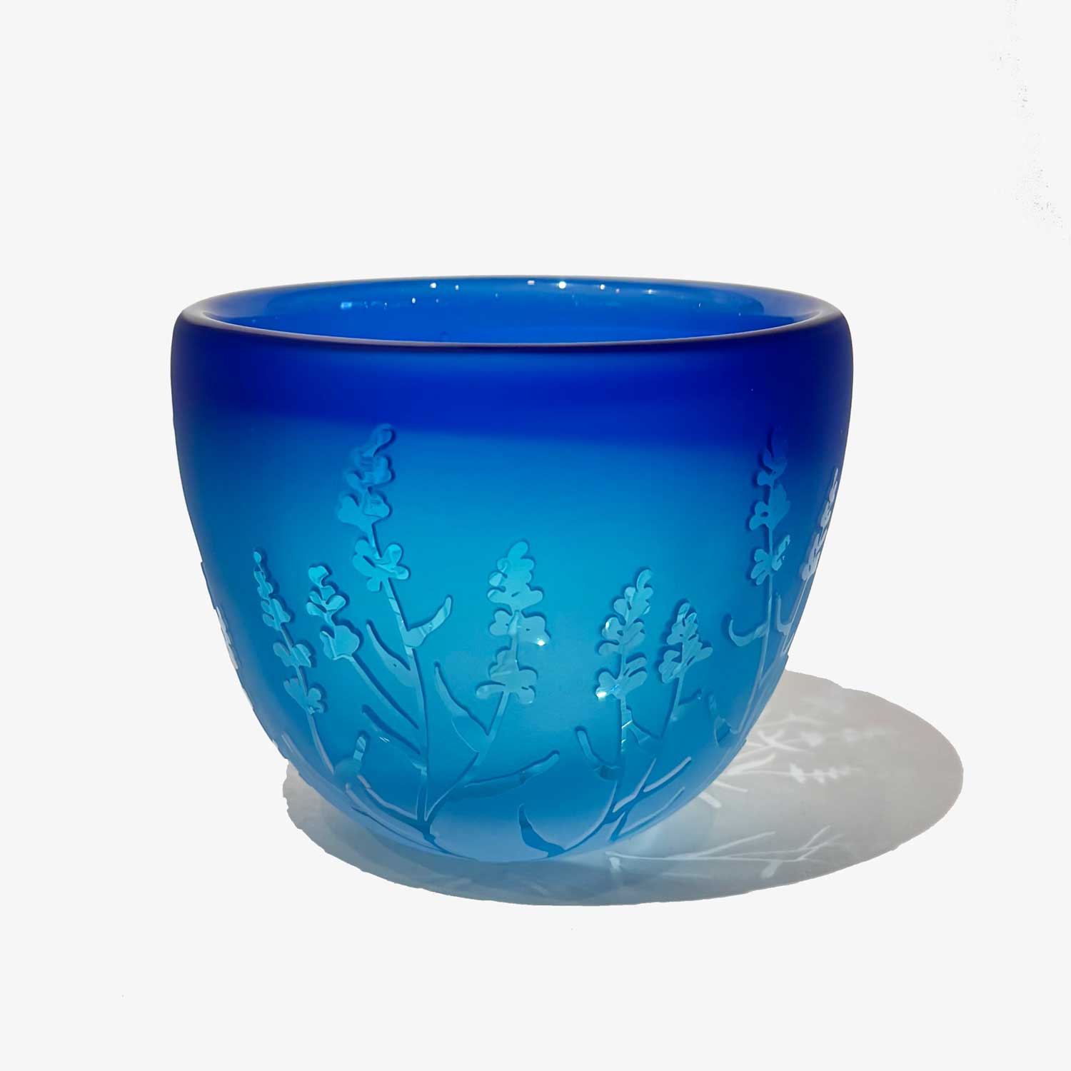 Small Bowl Light and Medium Copper - Petroff Gallery - Glass Art