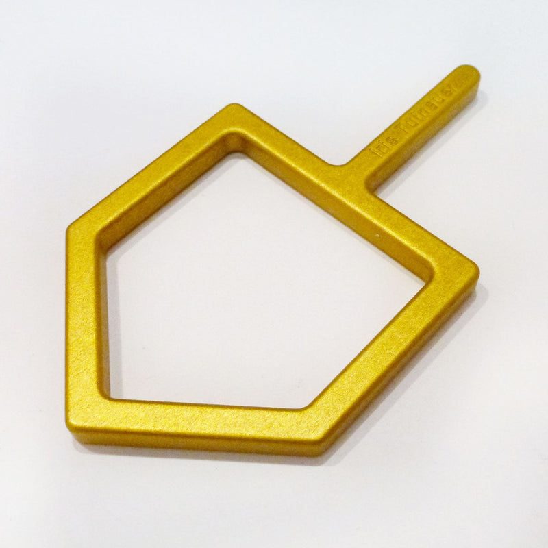 Nes Gadol Dreidel - Gold - Petroff Gallery -  - Iris Tutnauer - Nes Gadol Dreidel Gold