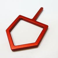 Nes Gadol Dreidel - Red - Petroff Gallery