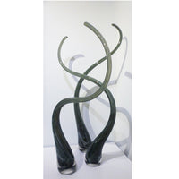 Neutral Grey Heron - Petroff Gallery - Glass Art