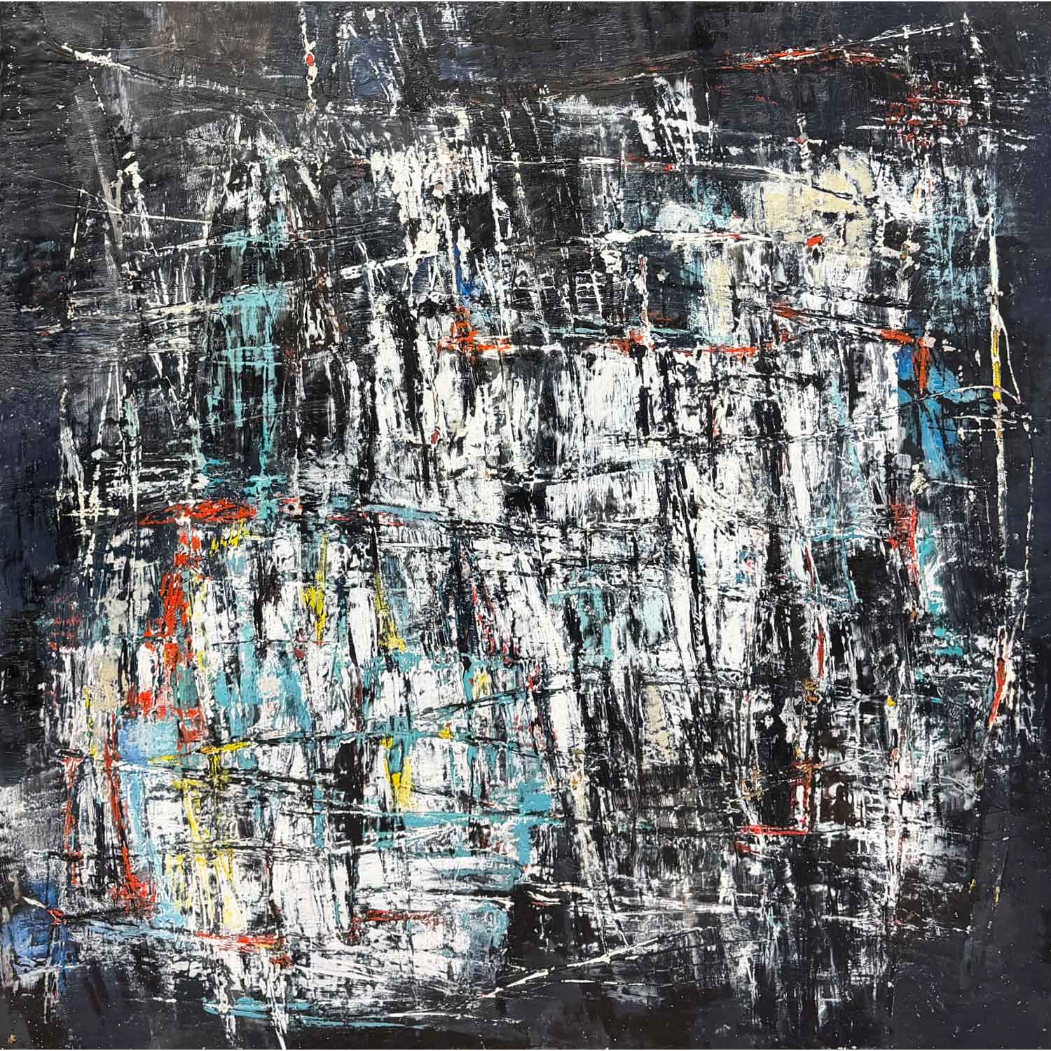 Night Sky 30" x 30" - Petroff Gallery - Painting