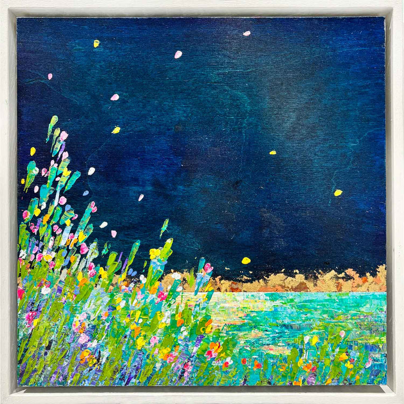 Night At the Cottage 12" x 12" - Petroff Gallery - Painting