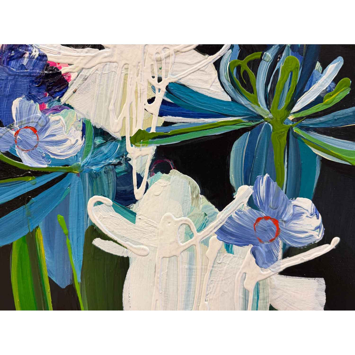 No Song Without You 36" x 18" Detail View - Petroff Gallery - Painting