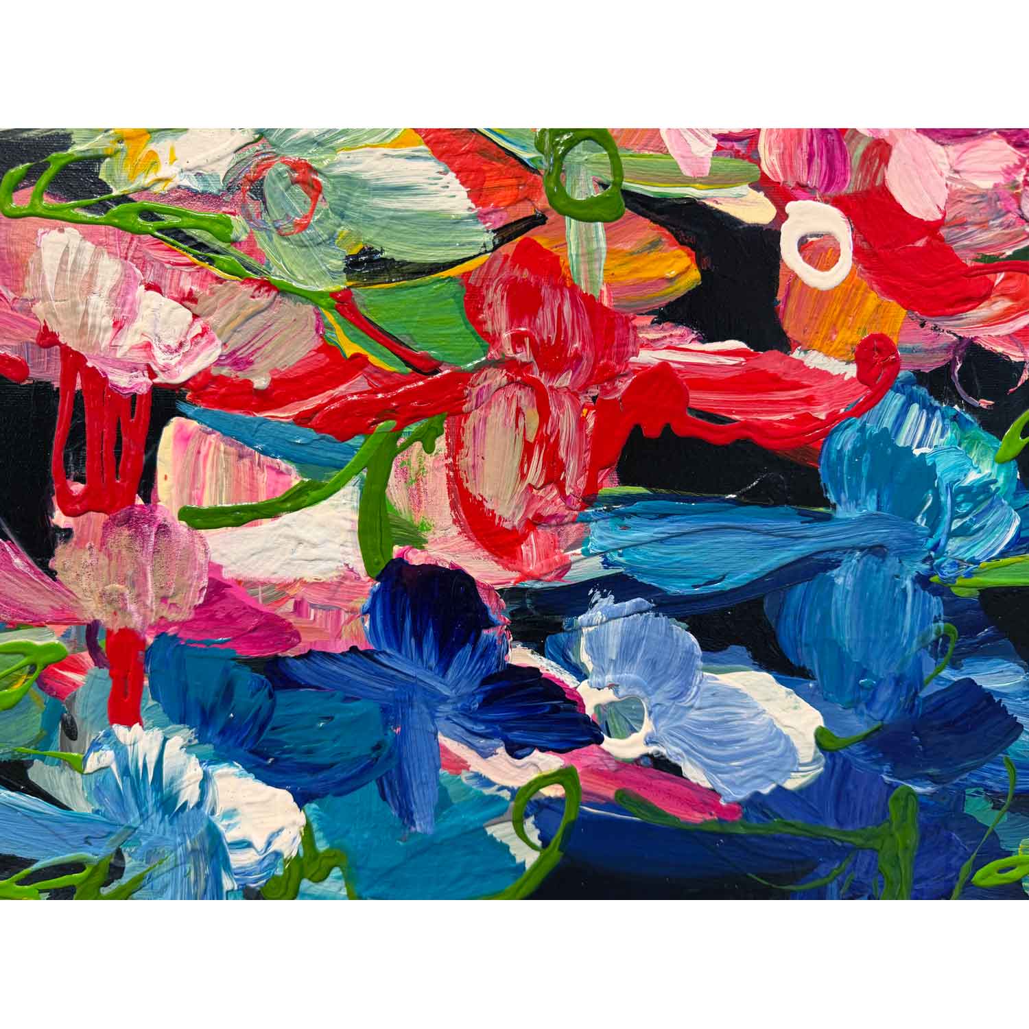 No Song Without You 36" x 18" Detail View - Petroff Gallery - Painting