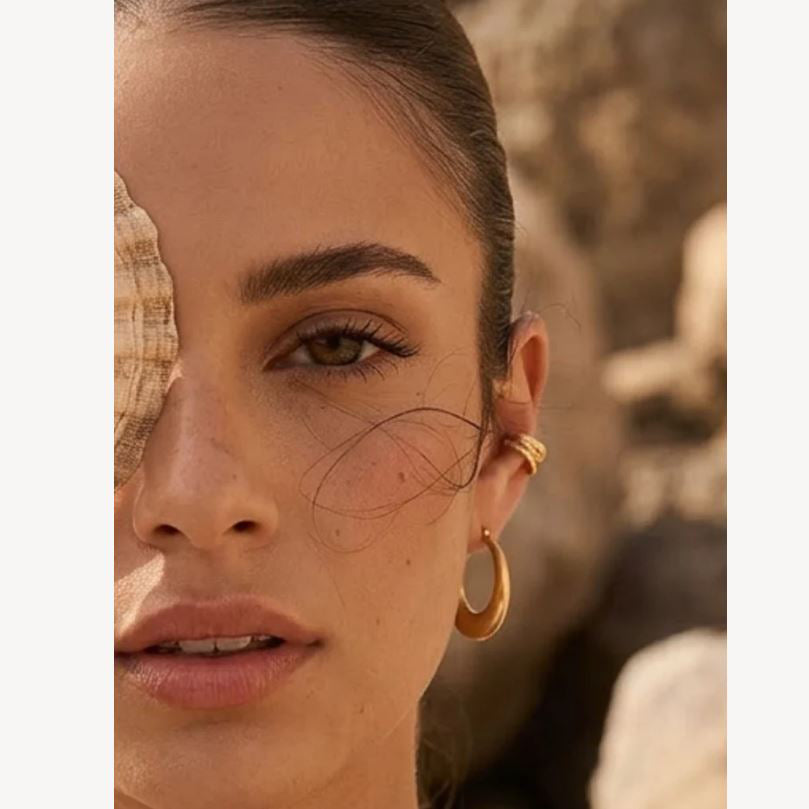Nola Hoop Earrings Gold - Petroff Gallery - Jewellery