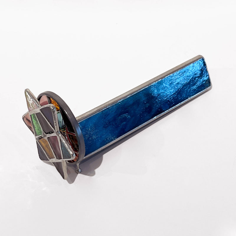 Sm Star of David Blue Kscope - Petroff Gallery - Kaleidoscopes 