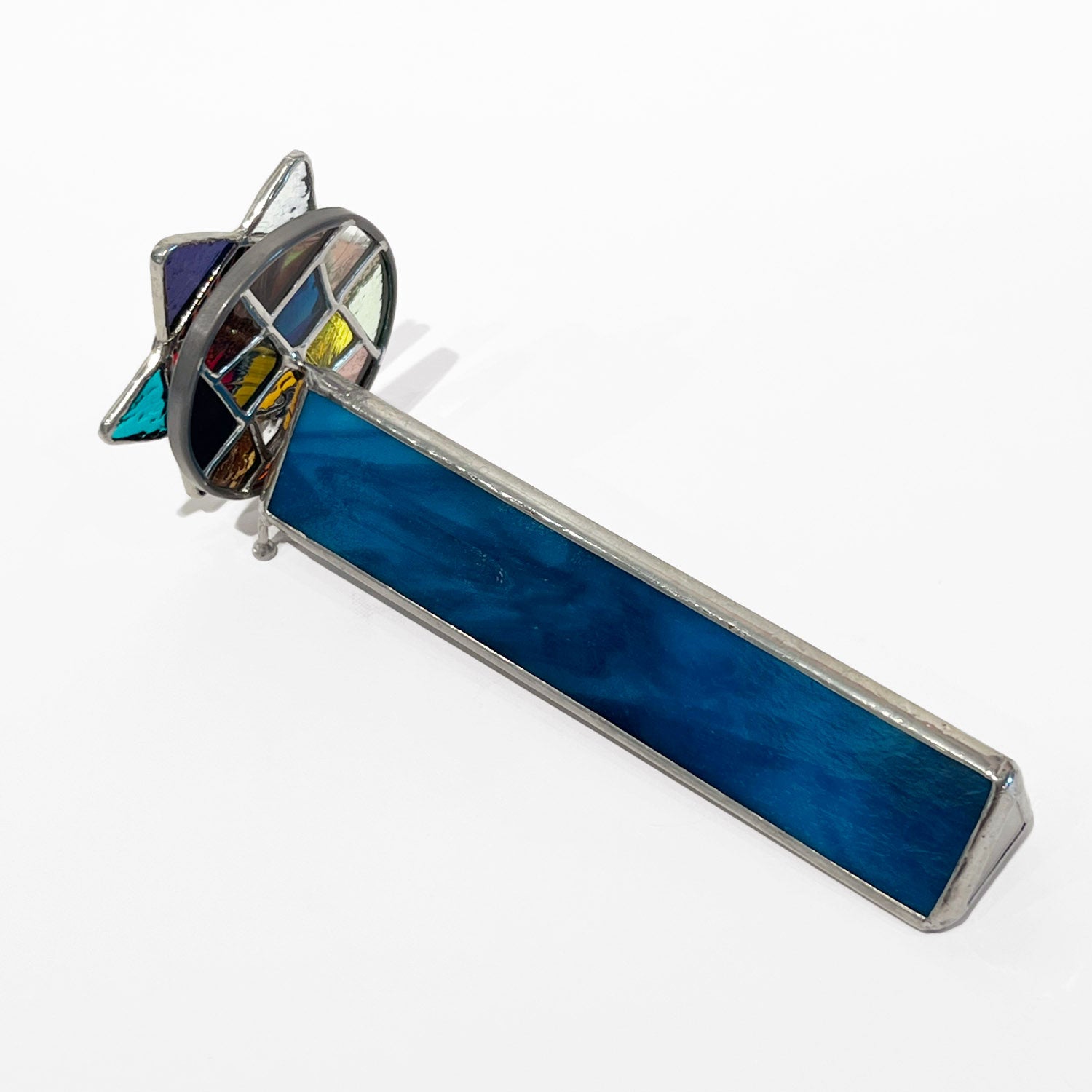 Sm Star of David Blue Kscope - Petroff Gallery - Kaleidoscopes 