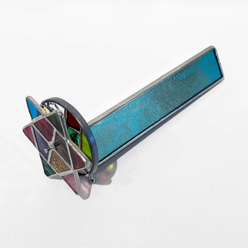 Sm Star of David Green/Gold Kscope - Petroff Gallery - Kaleidoscopes