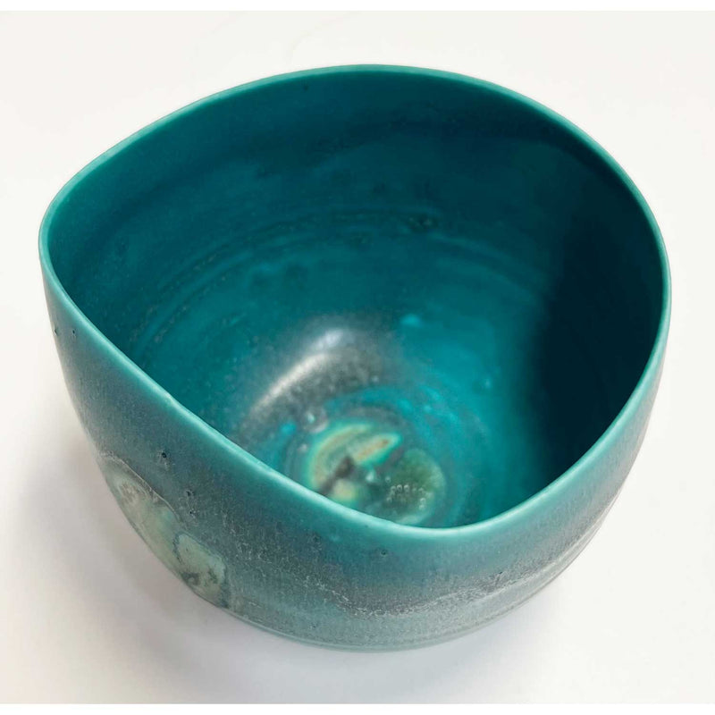 Kayo O'Young - Small Turquoise Bowl, 3.5" x 4" x 4"
