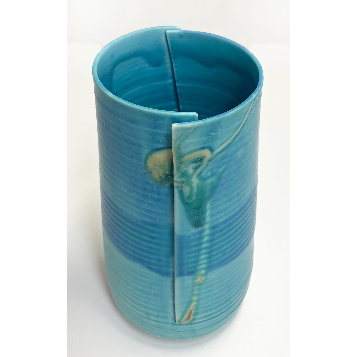 Kayo O'Young - Turquoise Cylinder, 8" x 4.5" x 4"