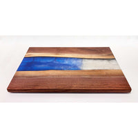 Ocean Blue Pearl Walnut Board 3 Petroff Gallery 