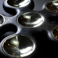 (On Hold) Fidget Spinner Seder Plate Black - Petroff Gallery -  - Joseph Herzig - Fidget Spinner Seder Plate Black, 2" x 12" x 12"