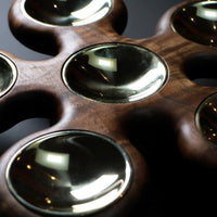 (On Hold) Fidget Spinner Seder Plate Walnut - Petroff Gallery -  - 