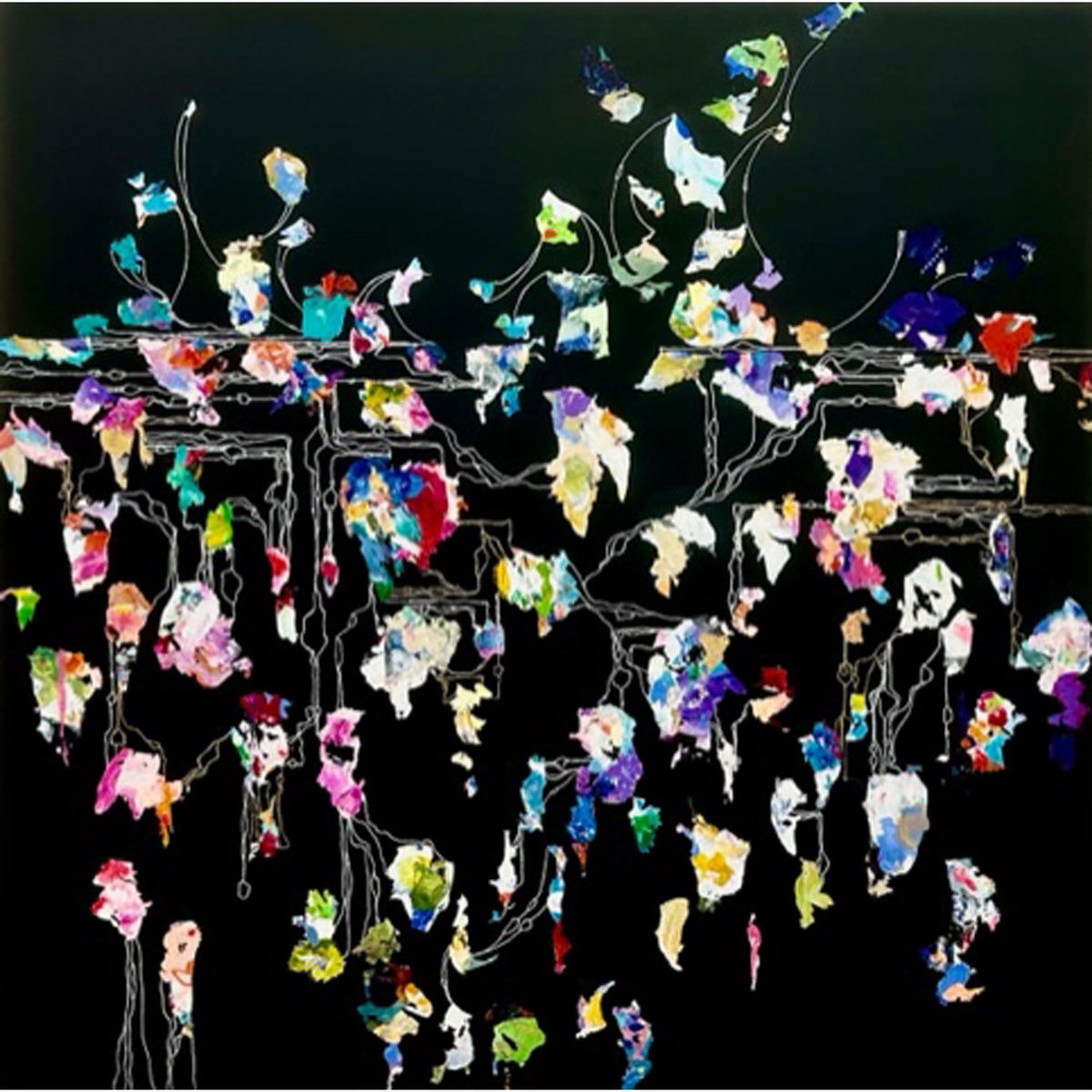 Elaine Clarfield Gitalis - Once It Is Revealed, 60" x 60"