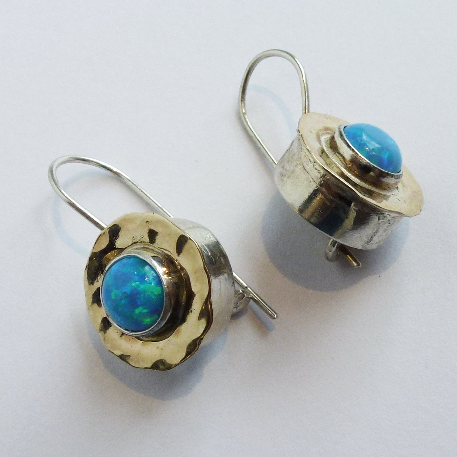 Opal Drum Earrings - Petroff Gallery