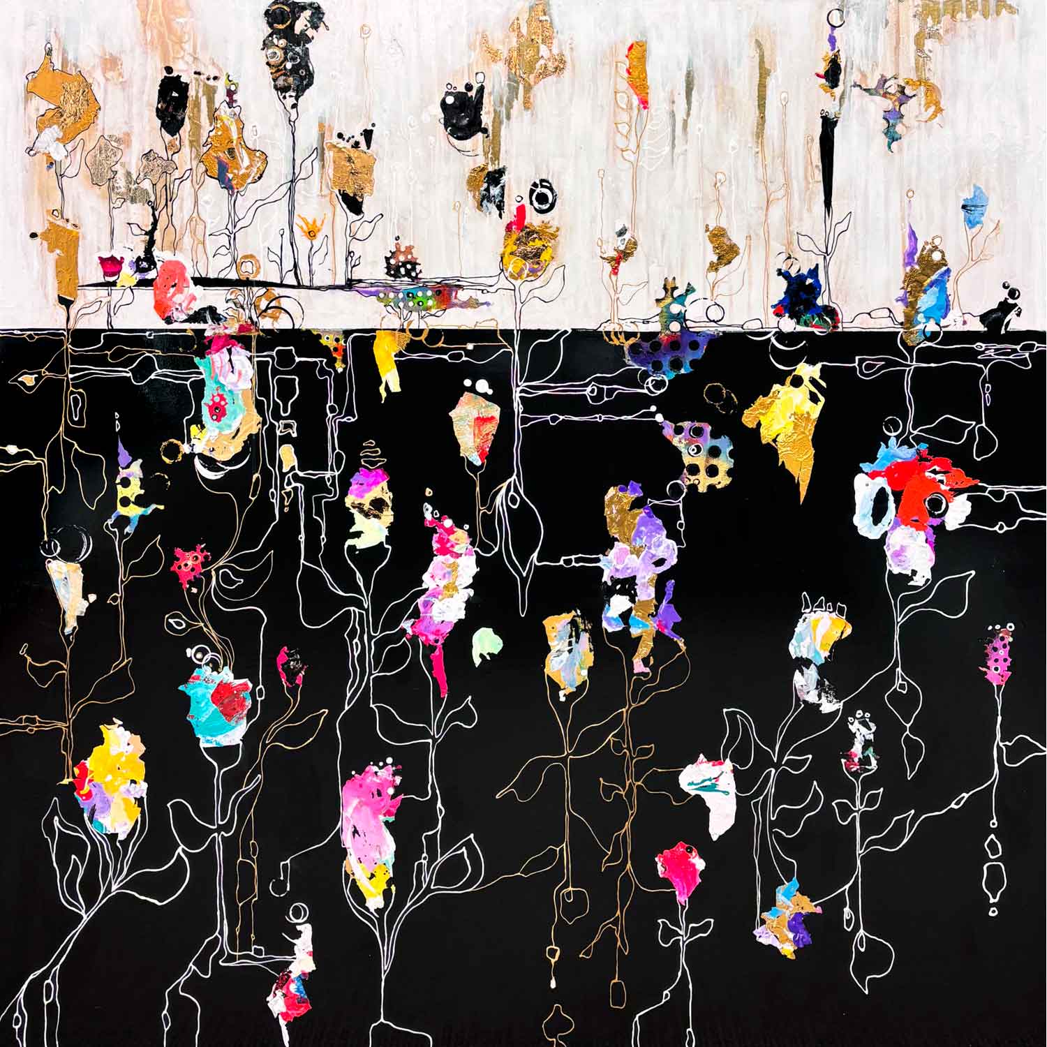 Opening to Possibilities 48" x 48" - Petroff Gallery - Painting