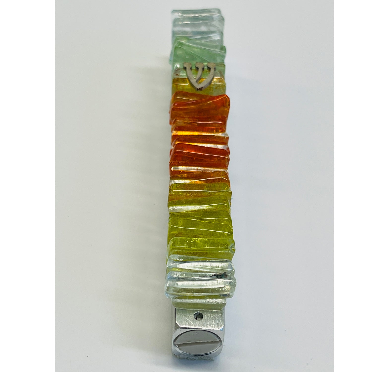 Orange Glass Mezuzah - Petroff Gallery -  - Marcela Rosemberg - Mezuzah