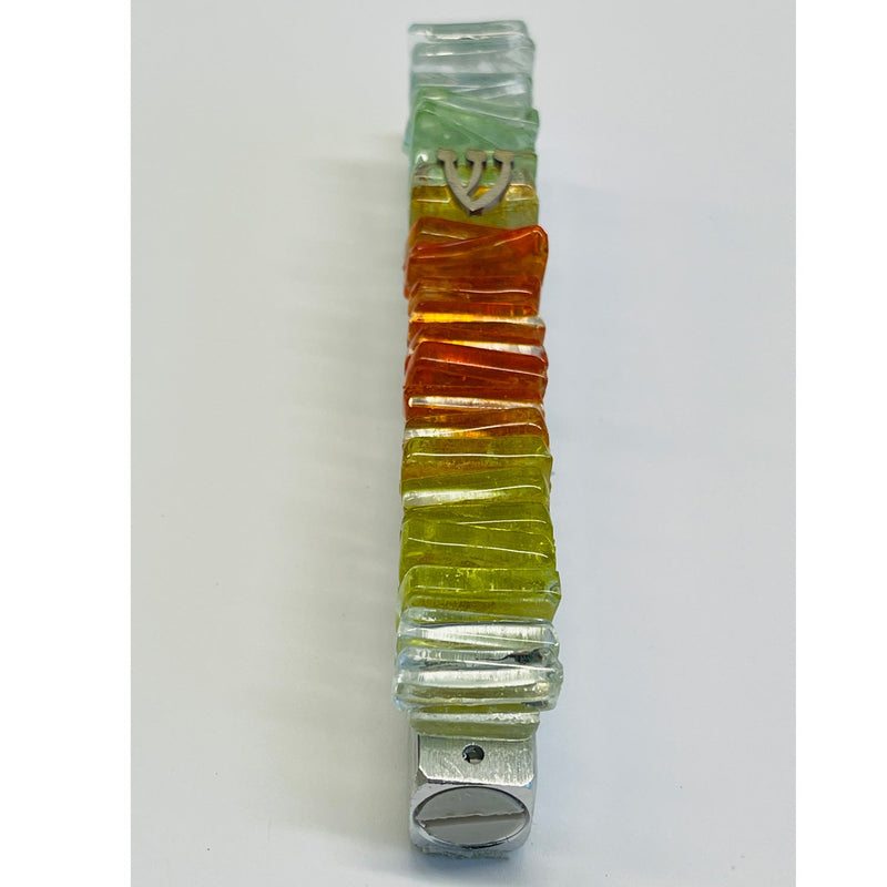 Orange Glass Mezuzah - Petroff Gallery -  - Marcela Rosemberg - Mezuzah