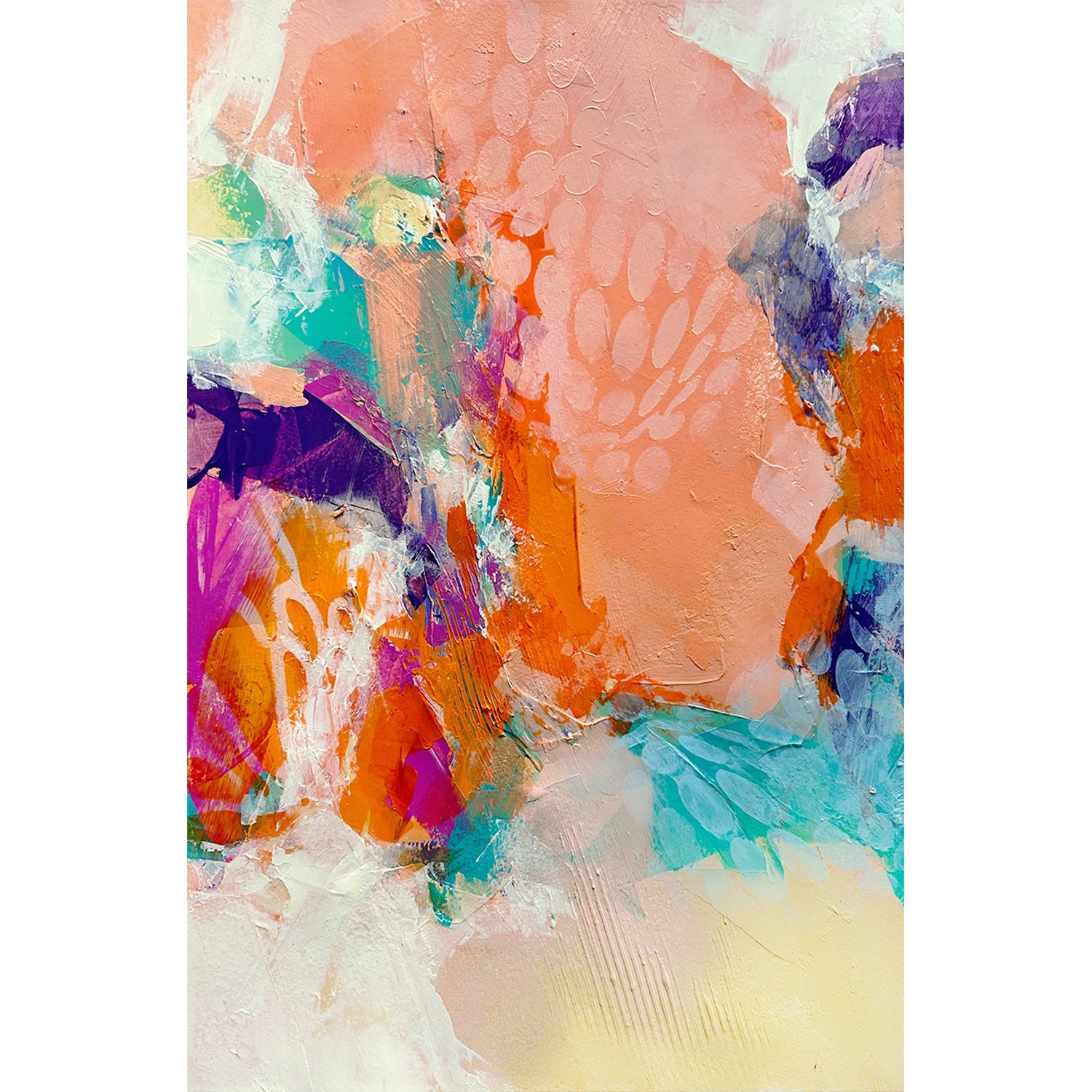 Orange Moon #2 17.5" x 11.5" - Petroff Gallery -  - Cobie Cruz - Orange Moon #2, 17.5" x 11.5"