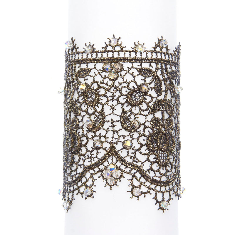 Oscar Cuff Bronze/White - Petroff Gallery -  - Kim Smiley - Oscar Cuff Bronze/White