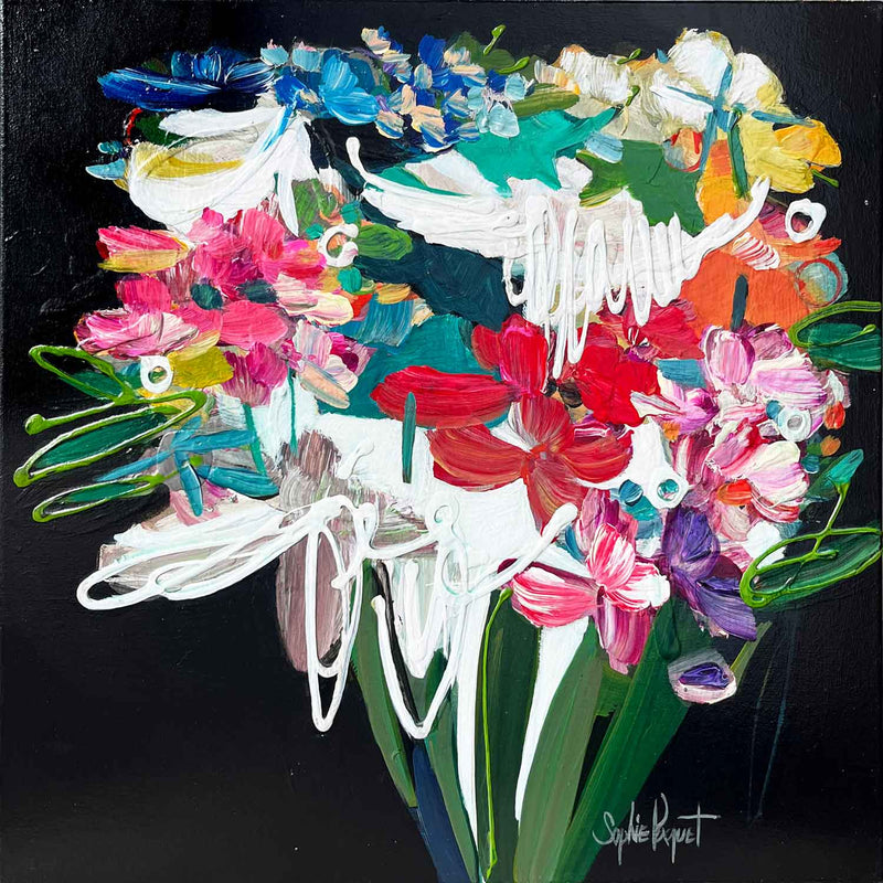 Just One Moment 20 x 20 - Petroff Gallery - Paintings 