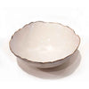Large 22K Gold Rimmed White Bowl 1 - Petroff Gallery - Ceramic Art