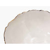 Large 22K Gold Rimmed White Bowl 1 - Petroff Gallery - Ceramic Art