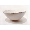 Large 22K Gold Rimmed White Bowl 1 - Petroff Gallery - Ceramic Art