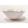 Large 22K Gold Rimmed White Bowl 2 - Petroff Gallery - Ceramic Art