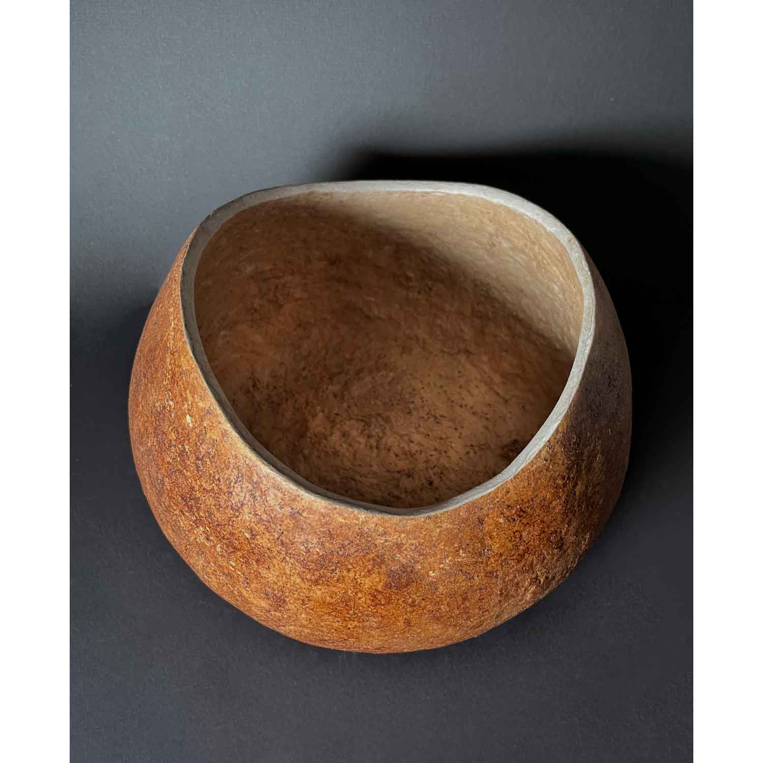 Low Brown Vessel 2 - Petroff Gallery - Sculpture