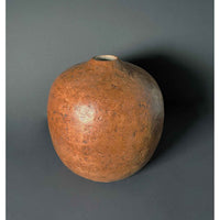 Small Round Brown Vessel - Petroff Gallery - Sculpture