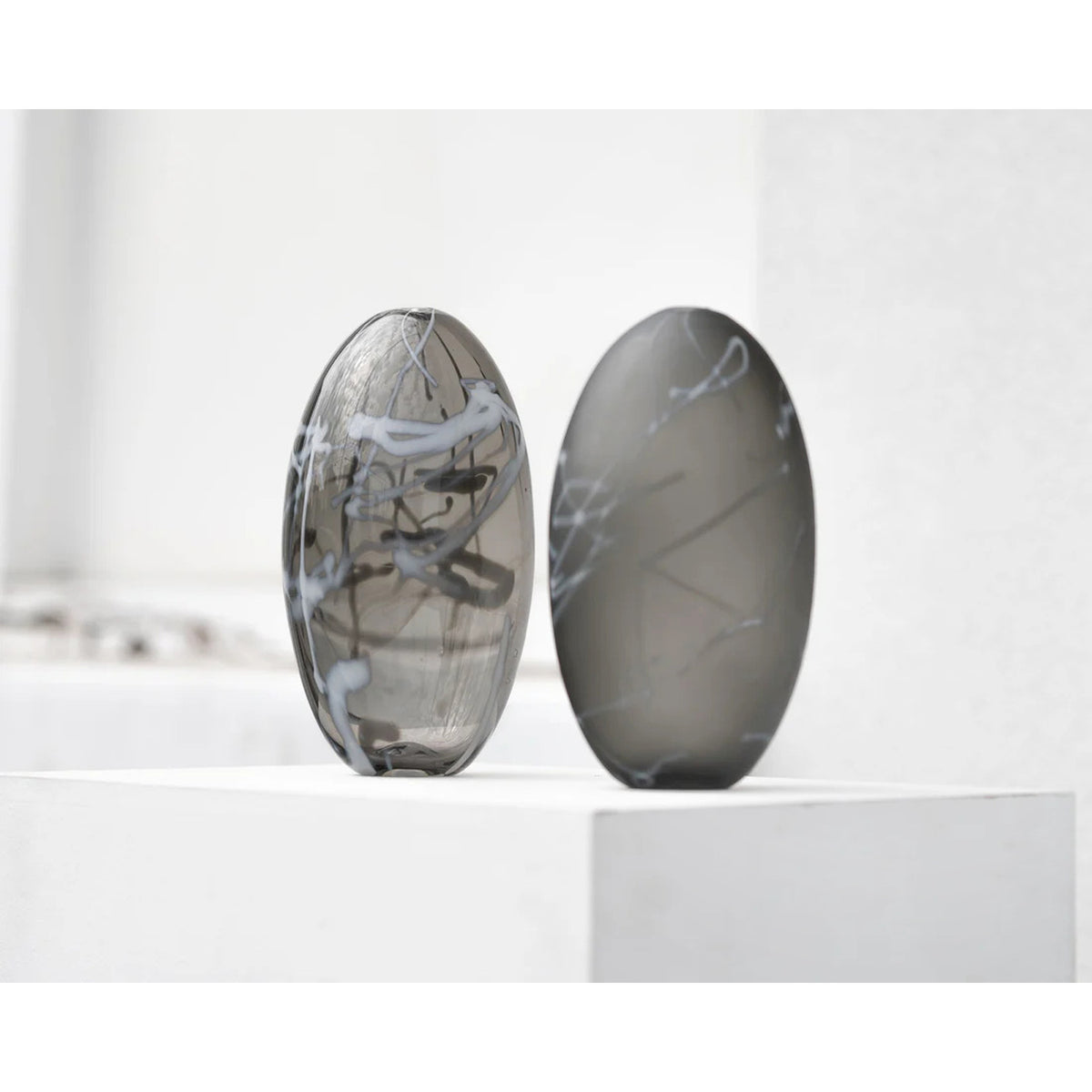 Patterned Ovoid Natural - Petroff Gallery - Glass Art