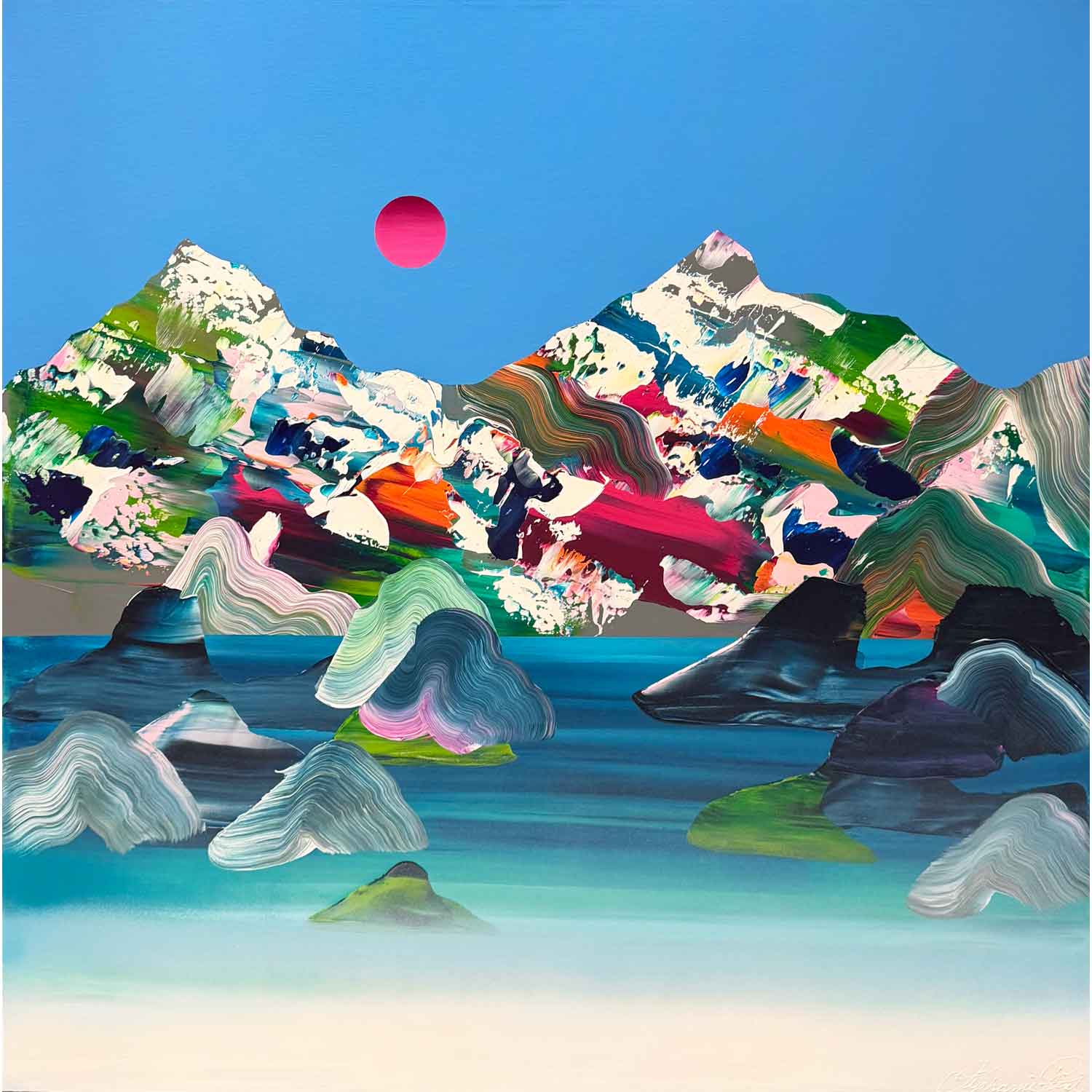 Paysage Onirique 626 36" x 36" - Petroff Gallery - Painting