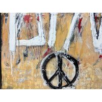 Peace 36" x 24" Detail View - Petroff Gallery - Painting