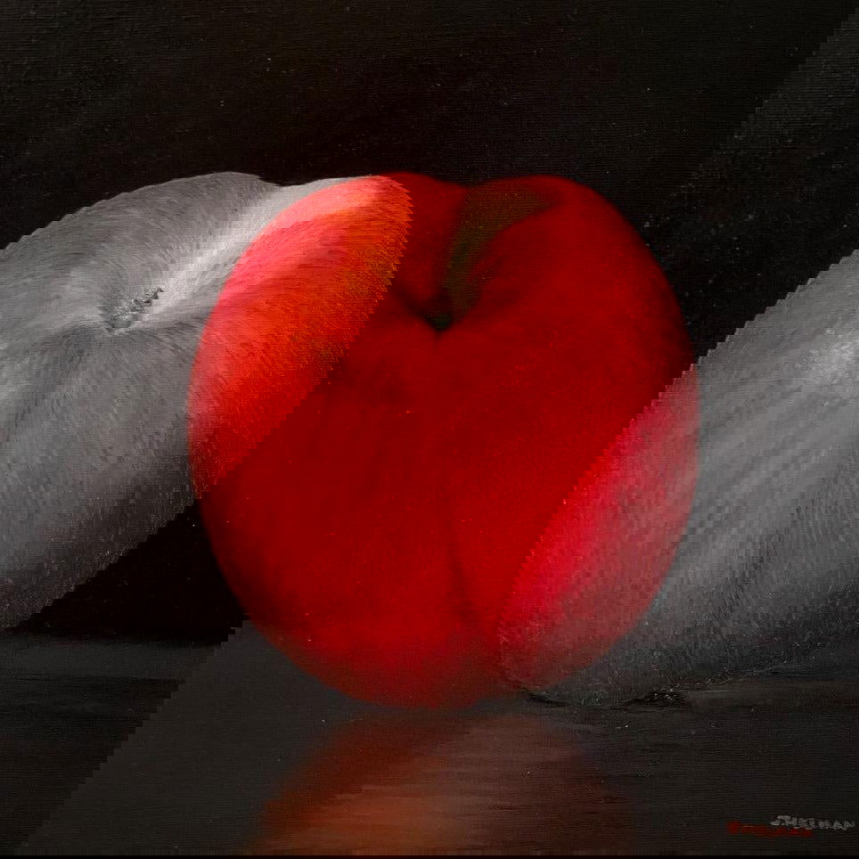 Peachy 12" x 12" - Petroff Gallery -  - Joanne Helman - peachy