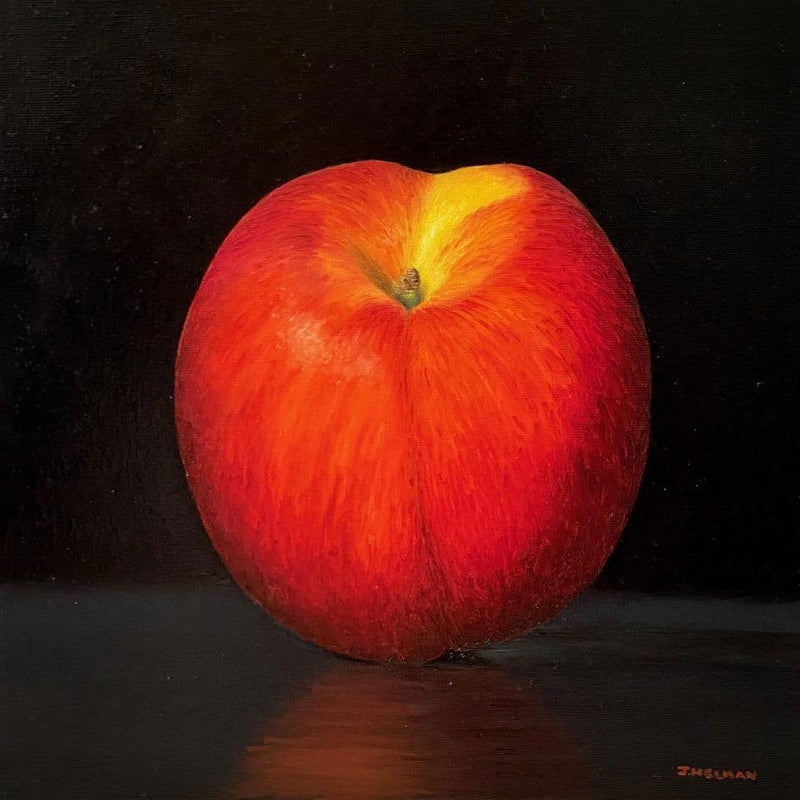 Peachy 12" x 12" - Petroff Gallery -  - Joanne Helman - peachy
