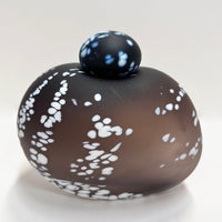 Pebble Vessel Brown and White - Petroff Gallery -  - Minna Koistinen - Pebble Vessel Brown and White