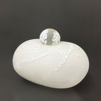 Pebble Vessel White on White - Petroff Gallery -  - Minna Koistinen - Pebble Vessel White on White