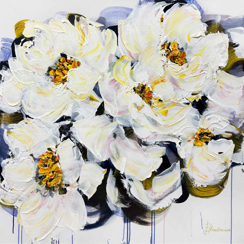 Petal Theory #1 40" x 40" - Petroff Gallery - Painting