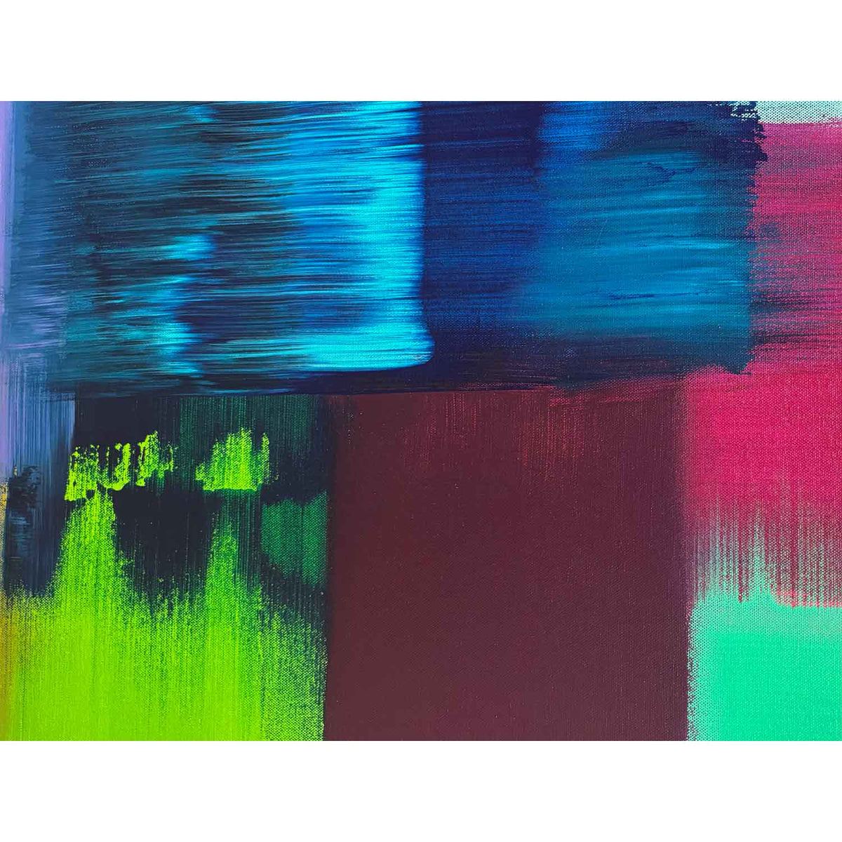 Pixelated Passion 36" x 60" - Petroff Gallery - Painting