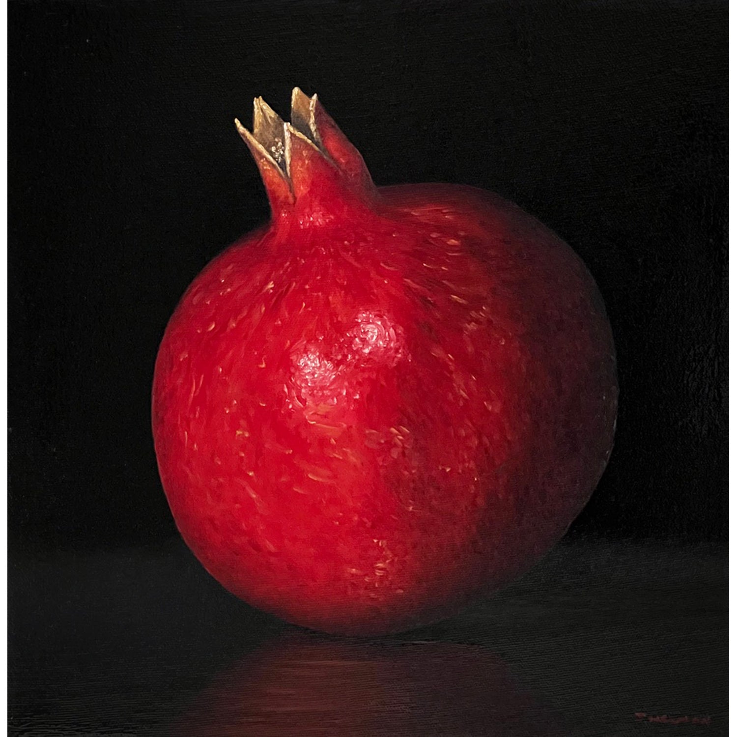 Pomegranate 12" x 12" - Petroff Gallery -  - Joanne Helman - Pomegranate, 12" x 12"